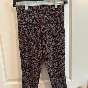 Athleta Salutation Stash Pocket Gravel Leggings Black/Brown Women's Size Small